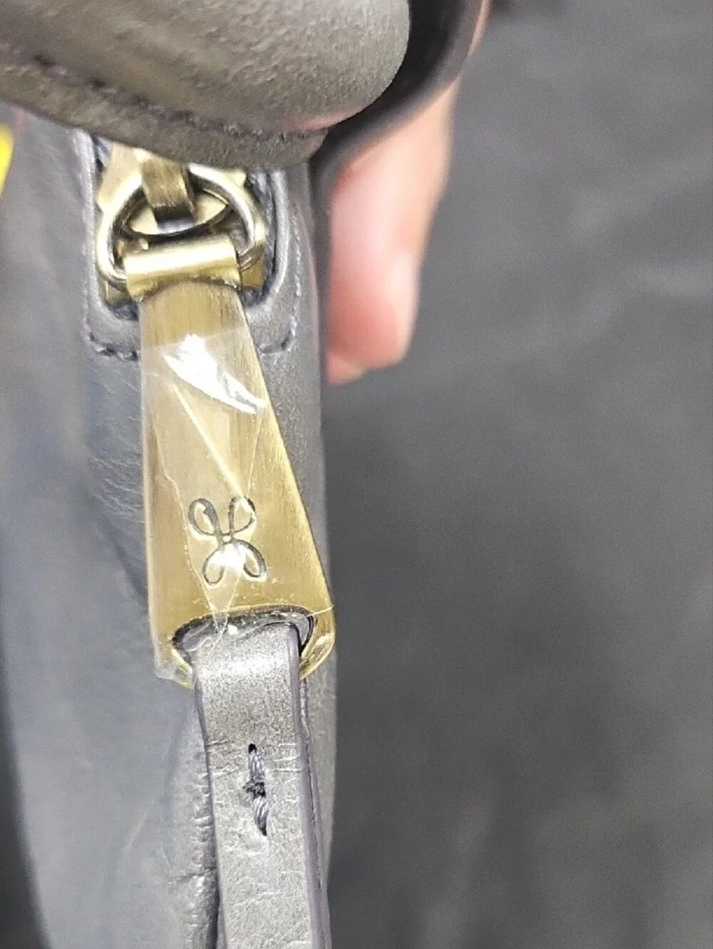 HOBO Inked Hyde 2018 Collectors Edition Gray Embossed Floral Wristlet